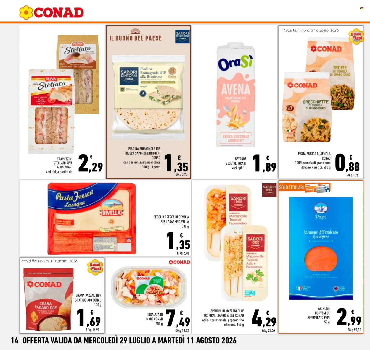 Volantino Conad - 29/7/2026 - 11/8/2026. Pagina 14