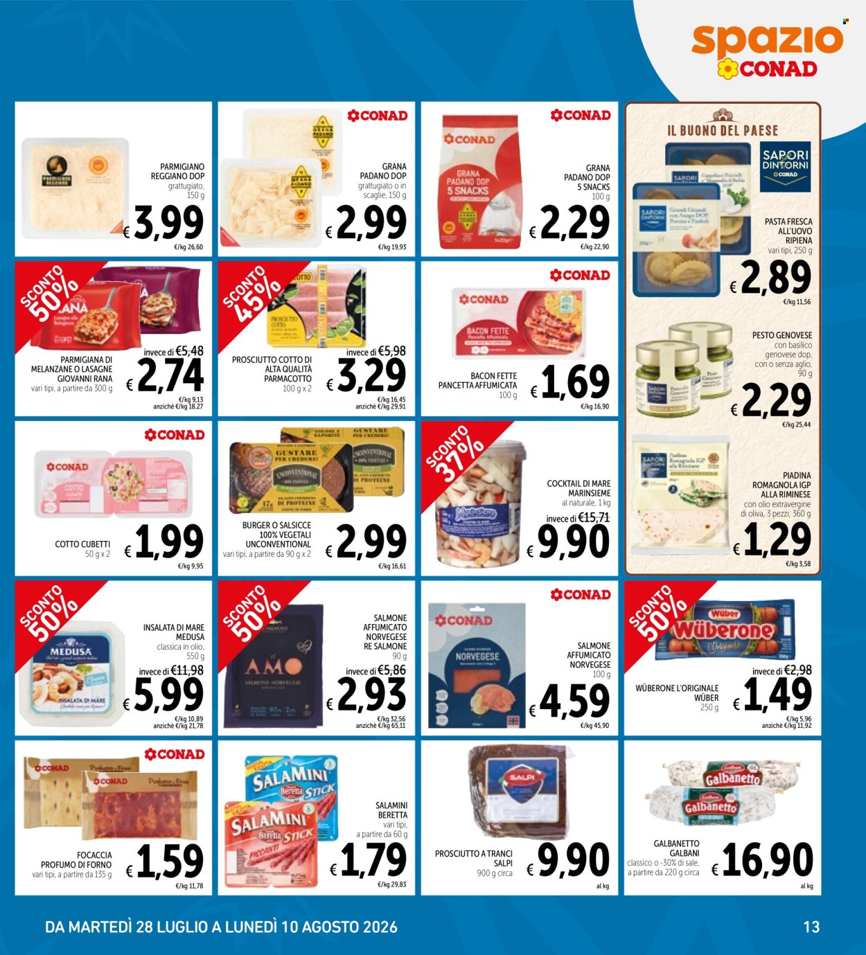 Volantino Spazio Conad - 28/7/2026 - 10/8/2026. Pagina 13