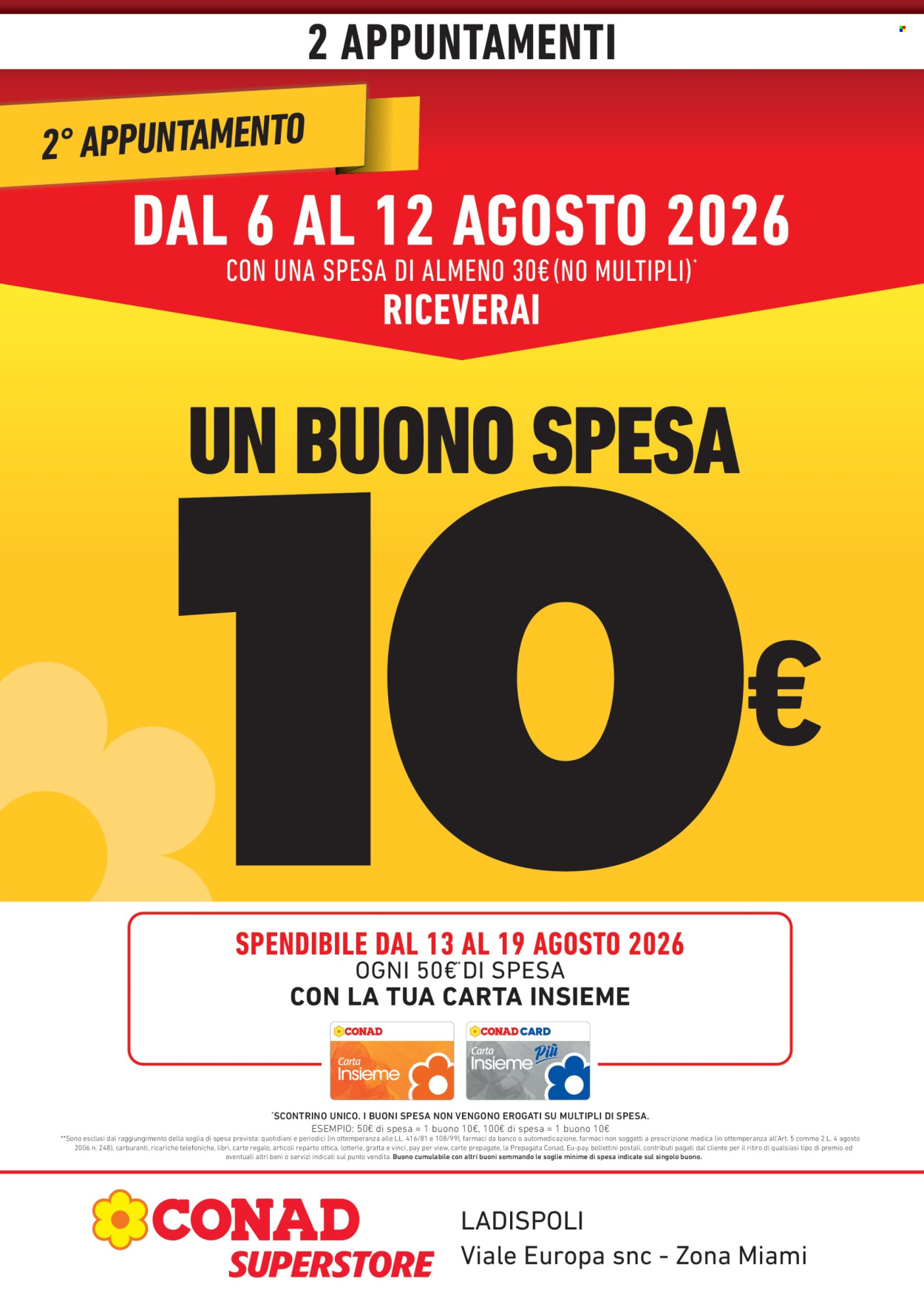 Volantino Conad Superstore - 30/7/2026 - 12/8/2026. Pagina 2