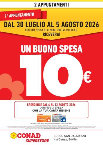 Volantino Spazio Conad - 30/7/2026 - 12/8/2026.