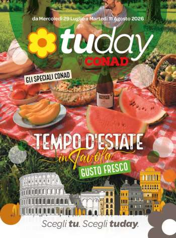 Volantino TuDay Conad - 29/7/2026 - 11/8/2026.