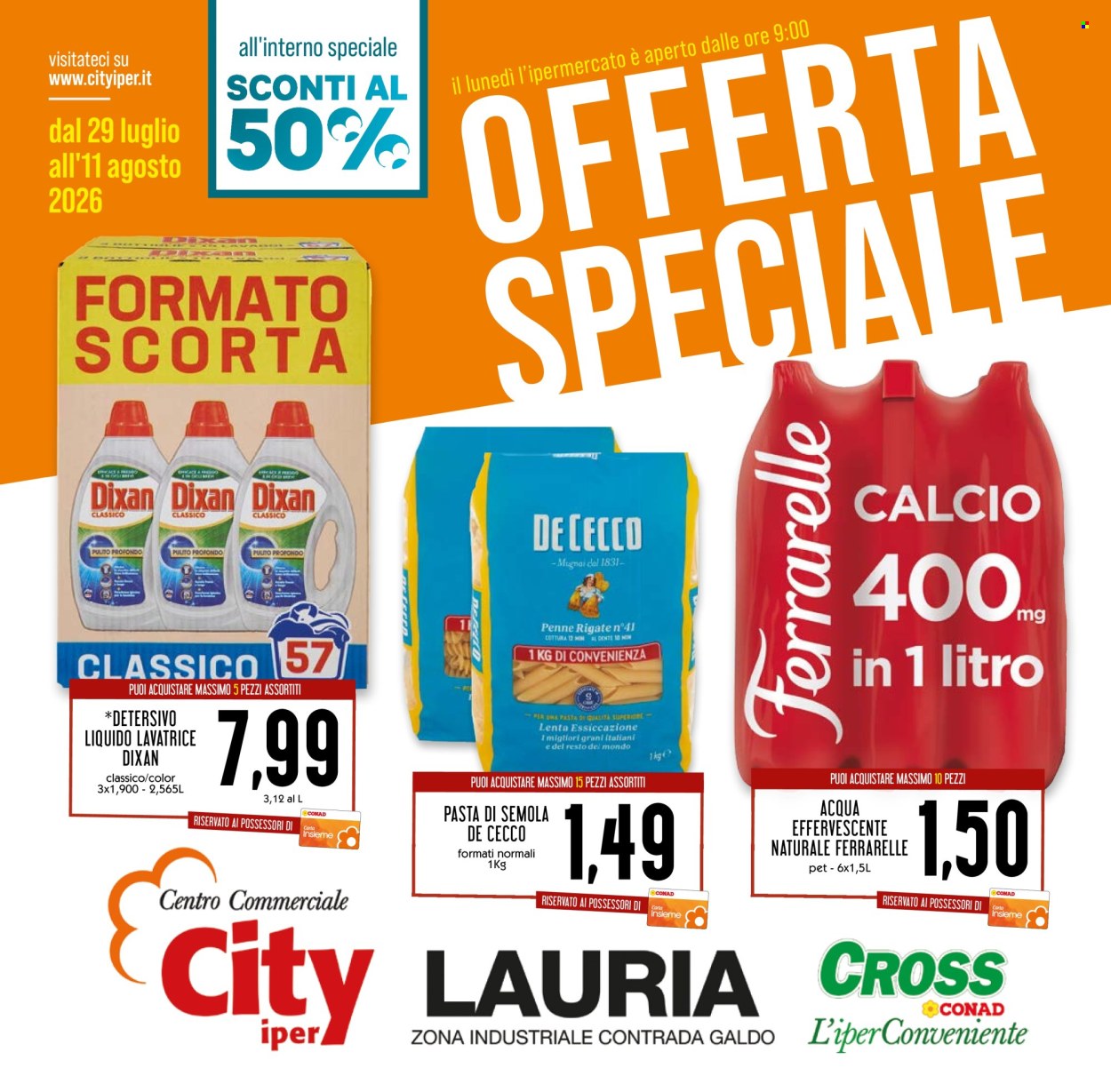 Volantino Conad Superstore - 29/7/2026 - 11/8/2026. Pagina 1