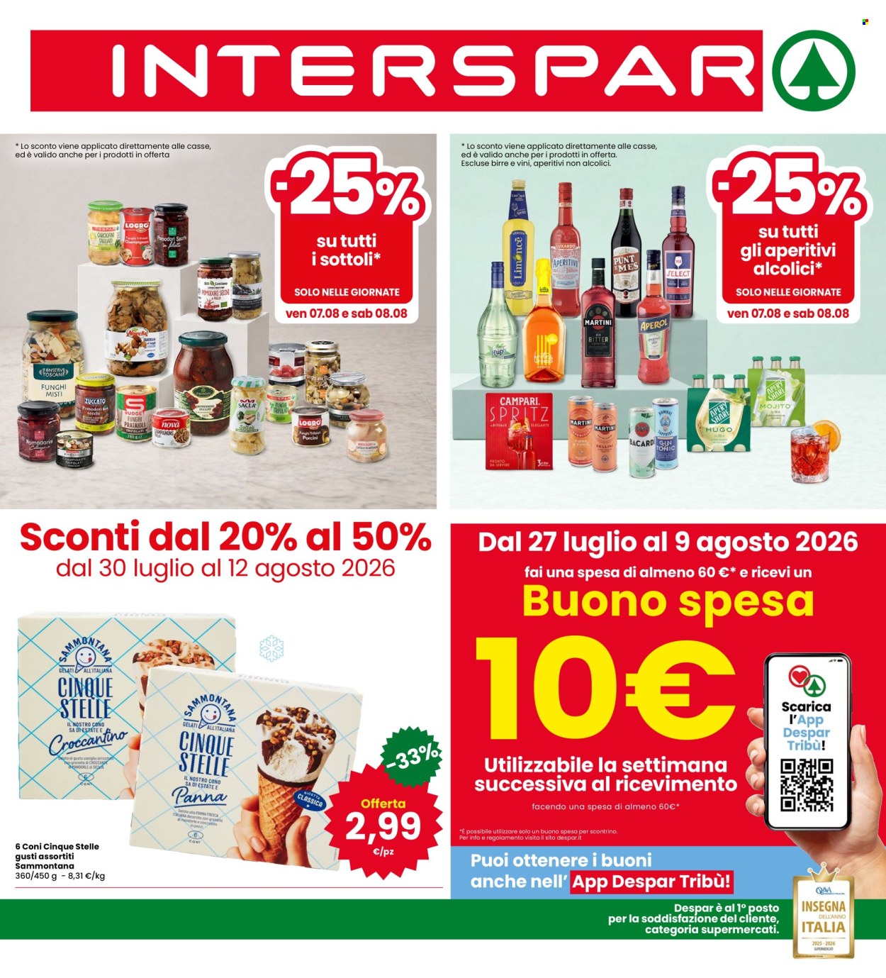 Volantino Interspar - 30/7/2026 - 12/8/2026. Pagina 1