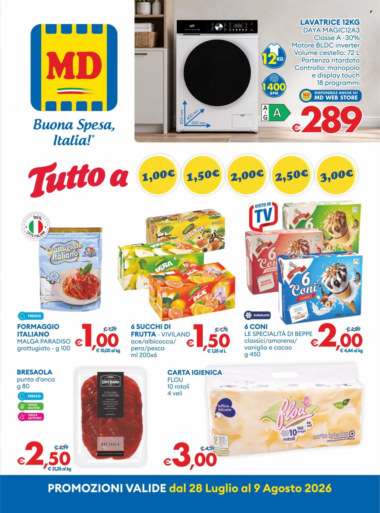 Volantino MD Discount - 28/7/2026 - 9/8/2026. Pagina 1
