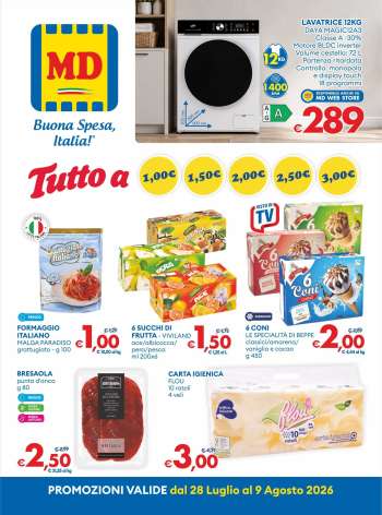 Volantino MD Discount - 28/7/2026 - 9/8/2026.