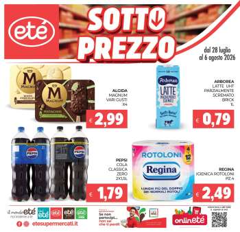 Volantino Eté - 28/7/2026 - 6/8/2026.
