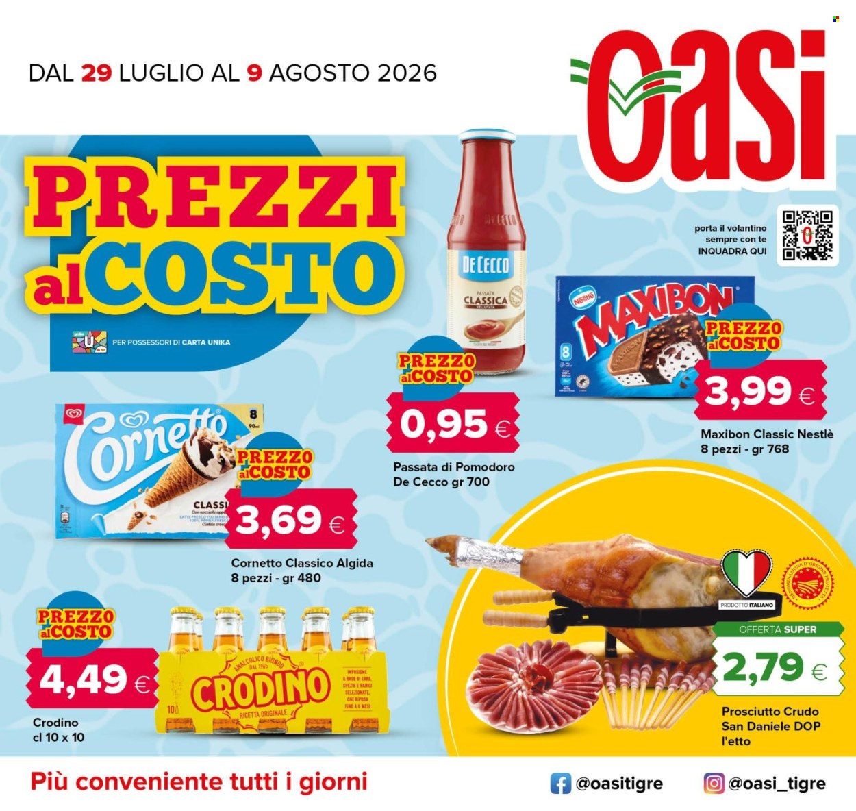 Volantino Oasi - 29/7/2026 - 9/8/2026. Pagina 1