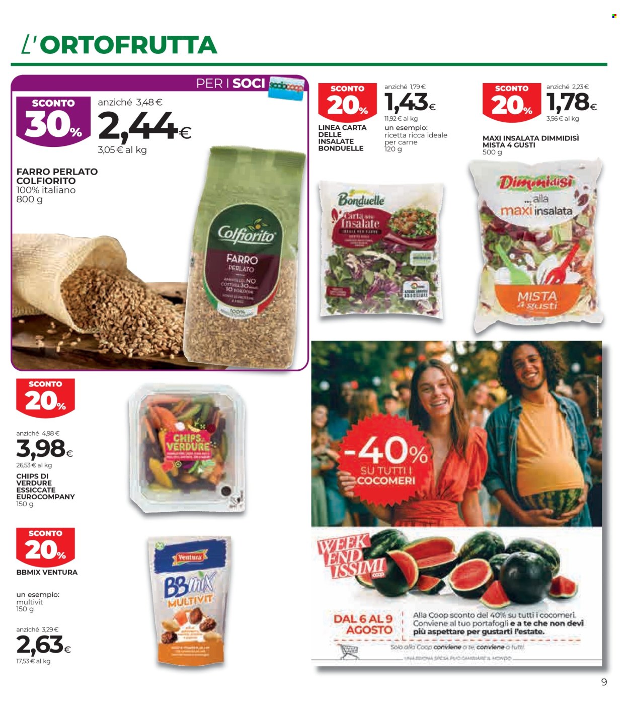 Volantino Coop - 30/7/2026 - 12/8/2026. Pagina 9