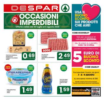 Volantino Despar - 30/7/2026 - 6/8/2026.