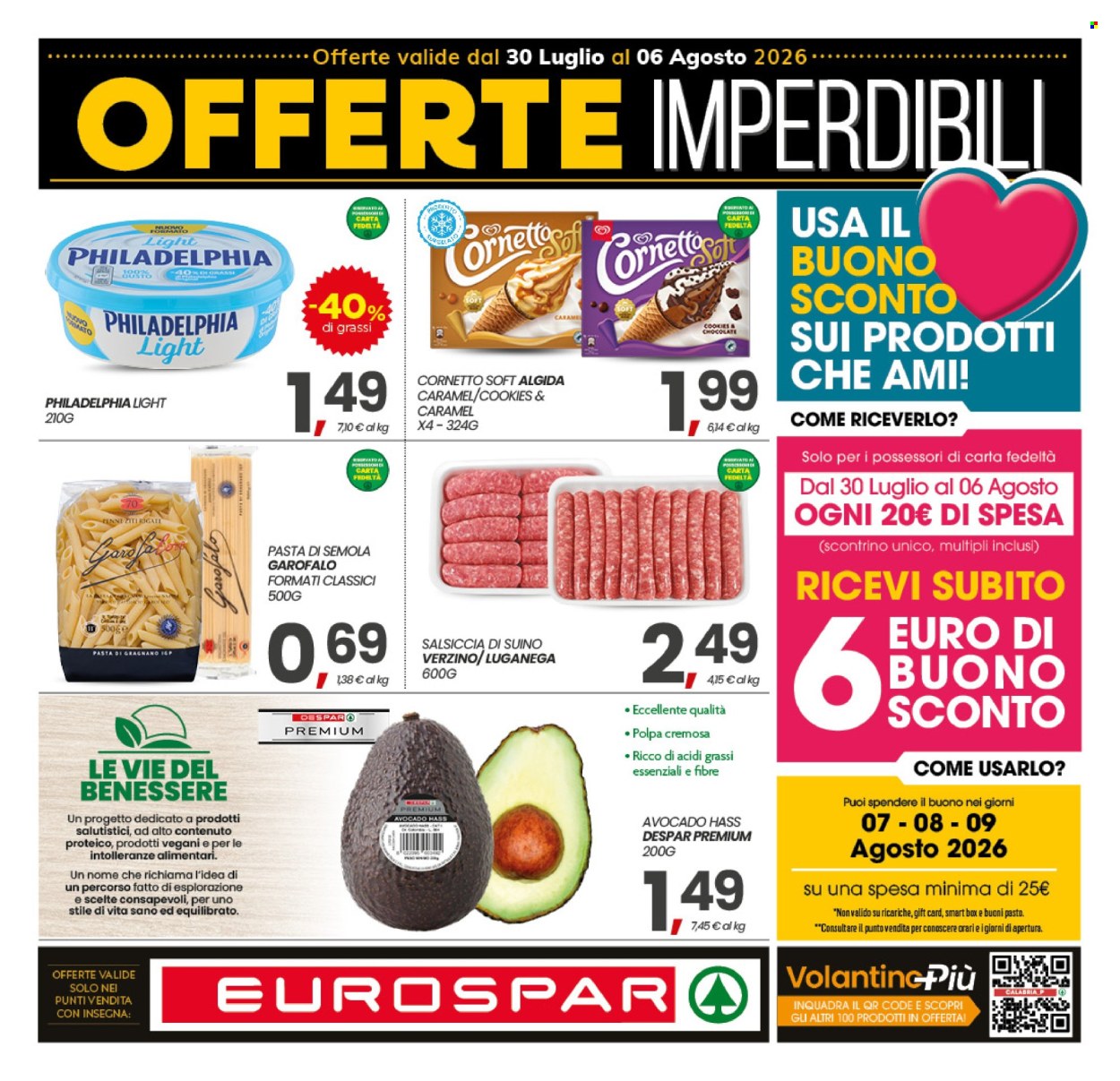 Volantino Eurospar - 30/7/2026 - 6/8/2026. Pagina 1