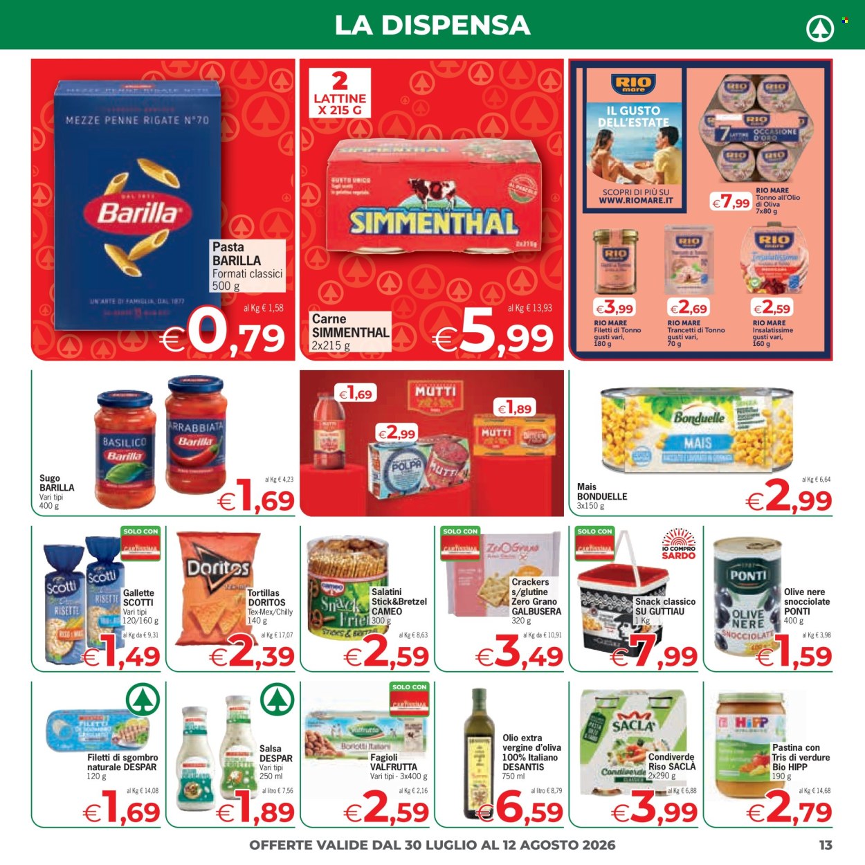 Volantino Eurospar - 30/7/2026 - 12/8/2026. Pagina 13