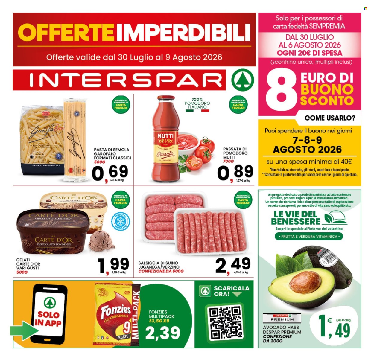 Volantino Interspar - 30/7/2026 - 9/8/2026. Pagina 1