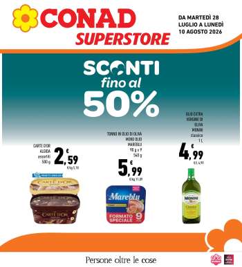 Volantino Conad Superstore - 28/7/2026 - 10/8/2026.