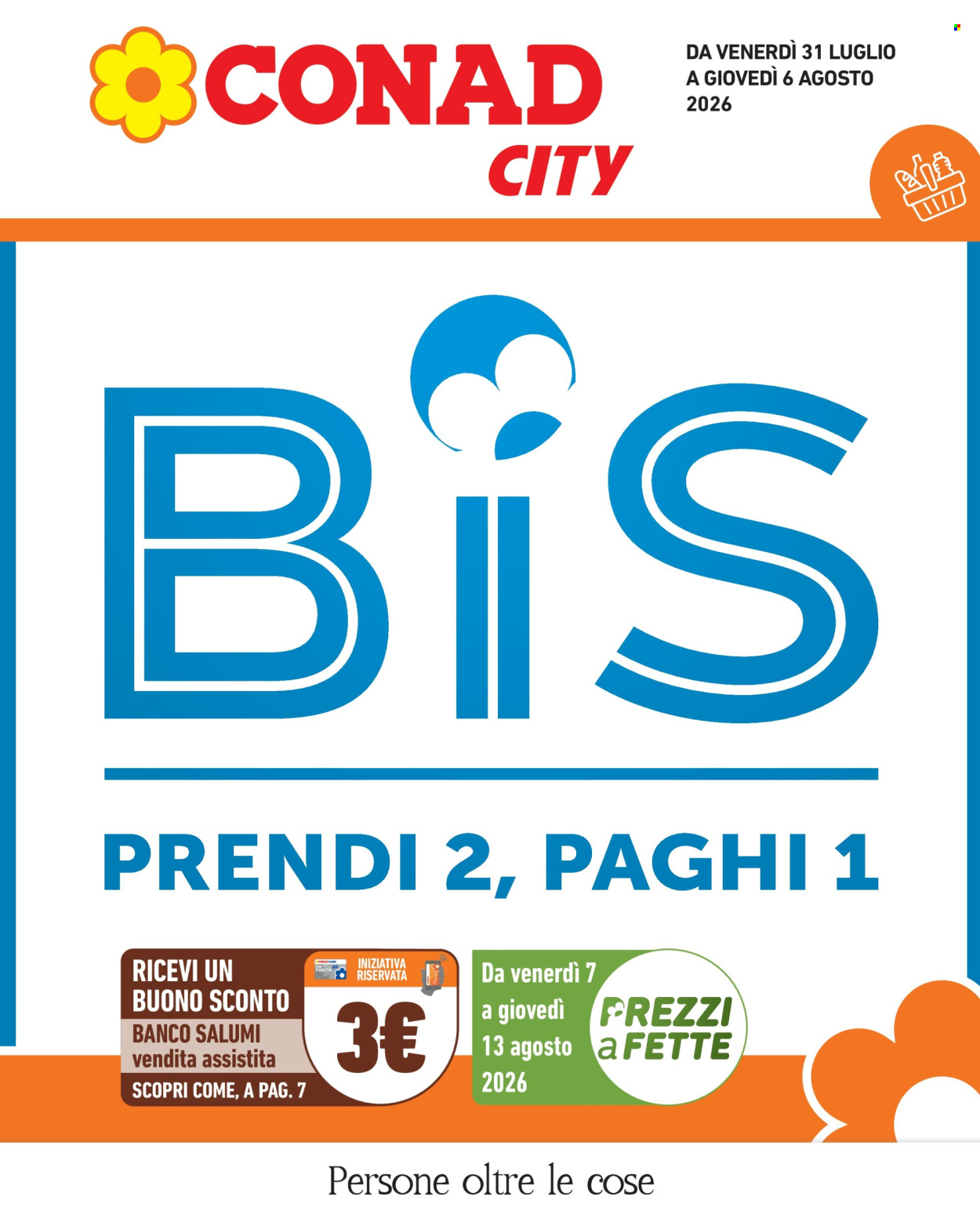 Volantino Conad City - 31/7/2026 - 6/8/2026. Pagina 1