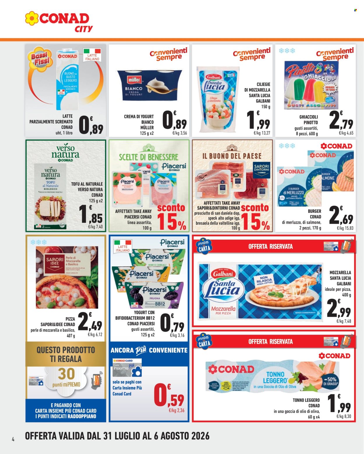 Volantino Conad City - 31/7/2026 - 6/8/2026. Pagina 4