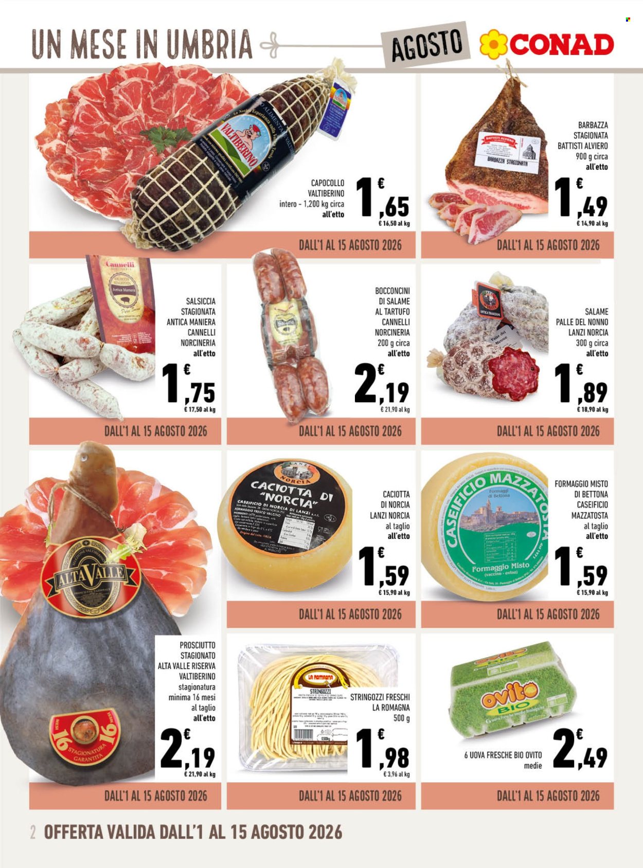 Volantino Conad - 1/8/2026 - 31/8/2026. Pagina 2