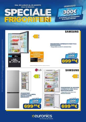 Volantino Euronics - 30/7/2026 - 19/8/2026.