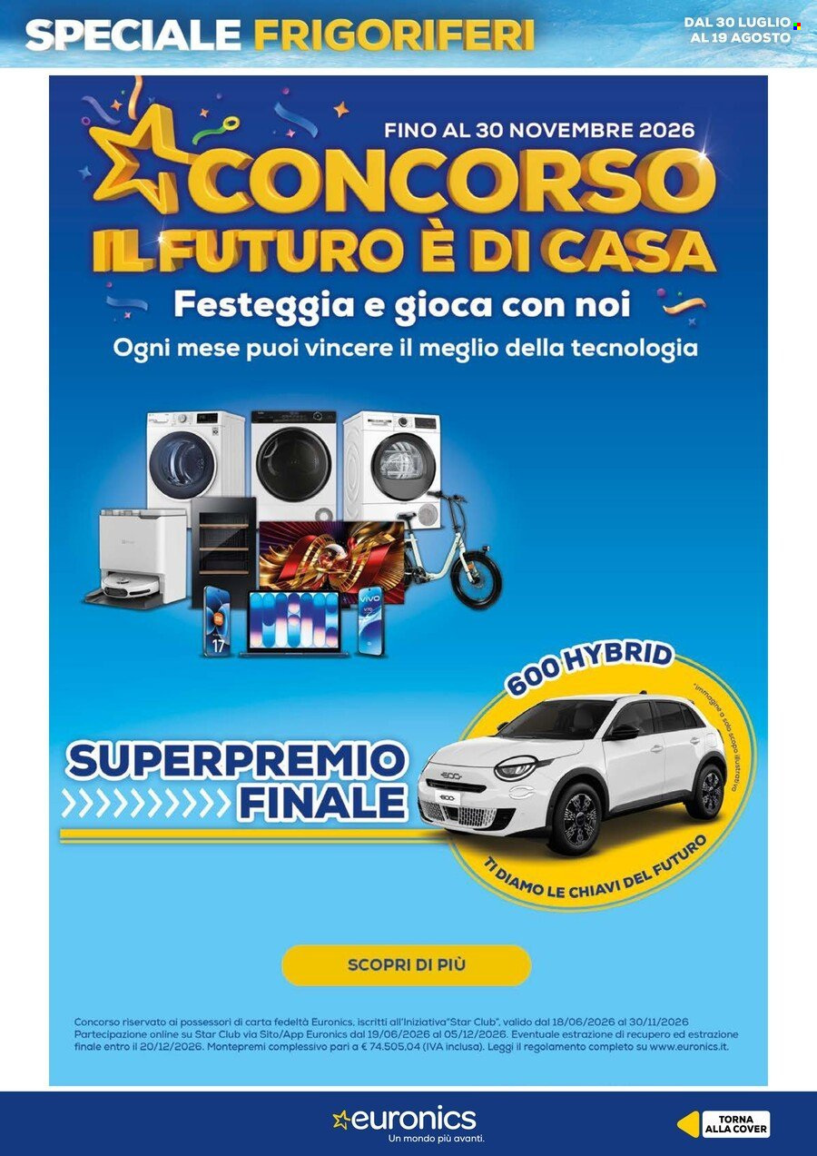 Volantino Euronics - 30/7/2026 - 19/8/2026. Pagina 2