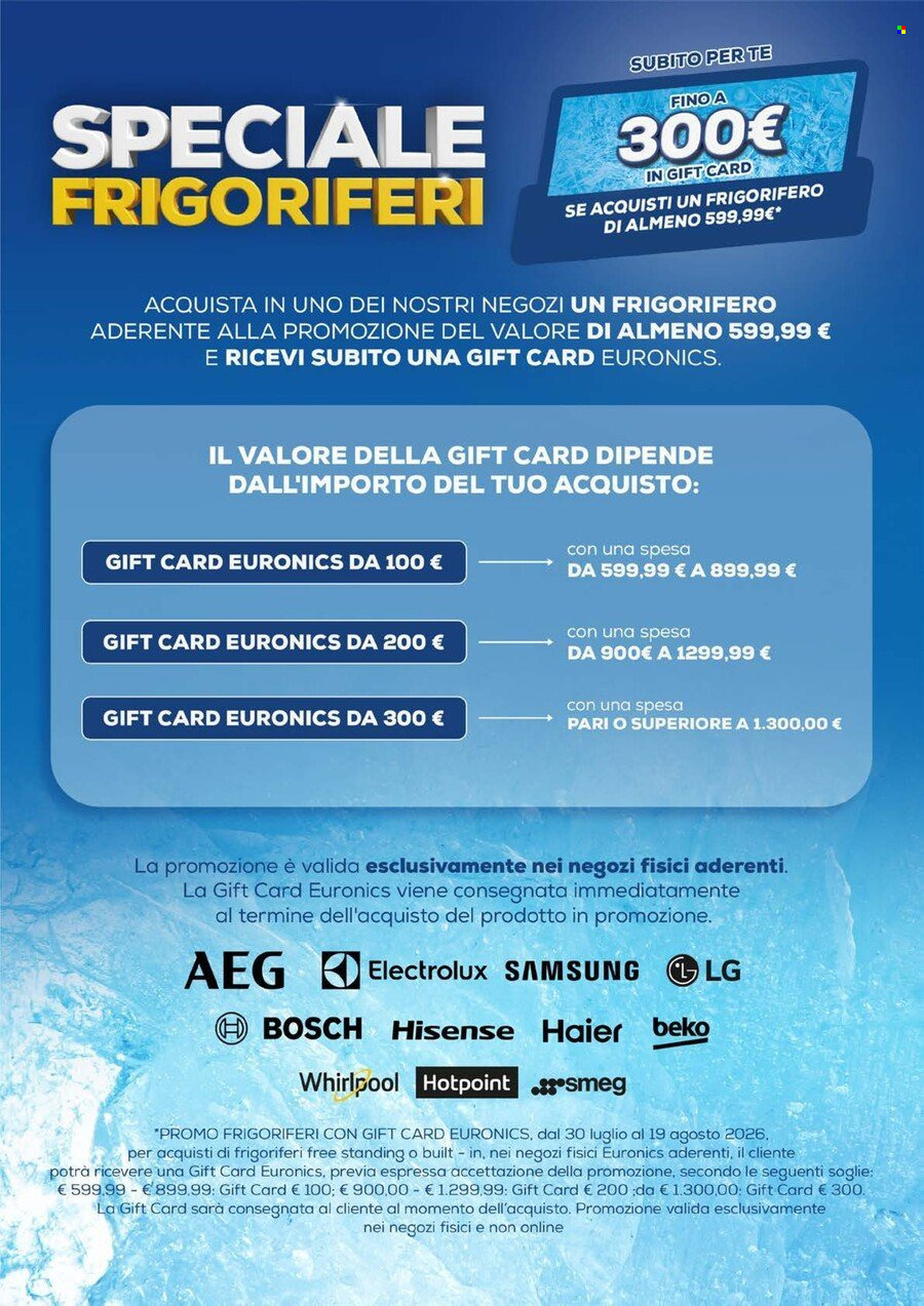 Volantino Euronics - 30/7/2026 - 19/8/2026. Pagina 3