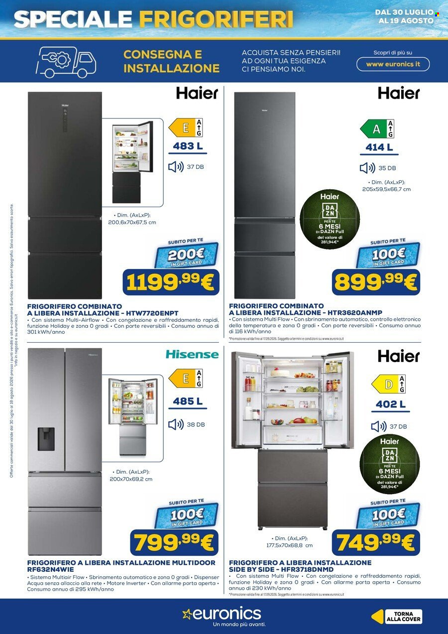 Volantino Euronics - 30/7/2026 - 19/8/2026. Pagina 10