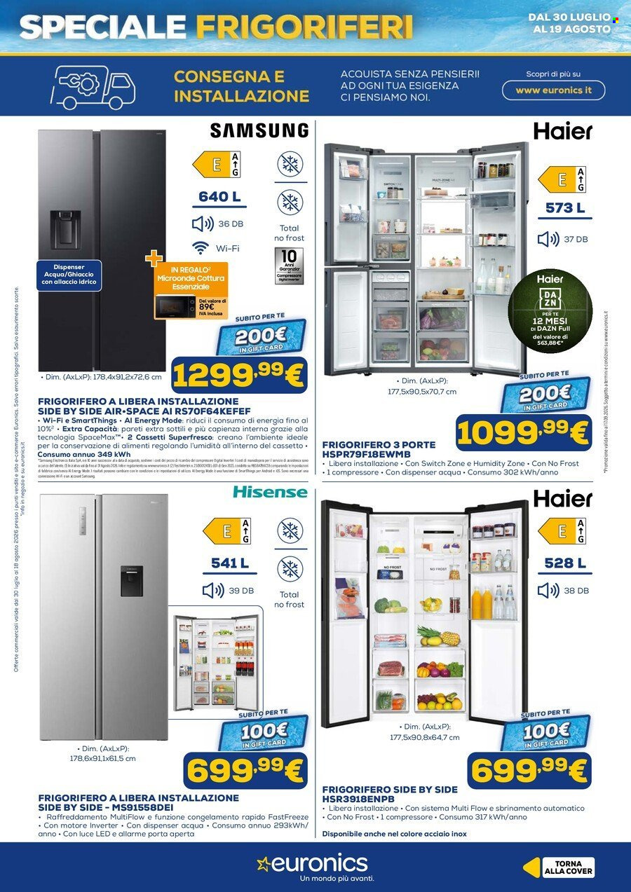 Volantino Euronics - 30/7/2026 - 19/8/2026. Pagina 12
