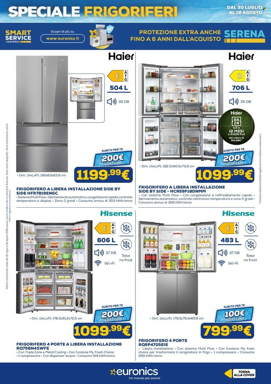 Volantino Euronics - 30/7/2026 - 19/8/2026. Pagina 13