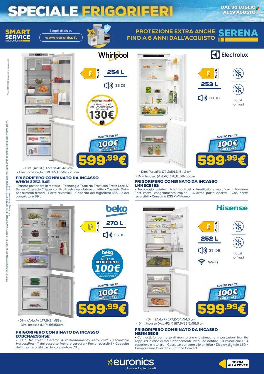 Volantino Euronics - 30/7/2026 - 19/8/2026. Pagina 17