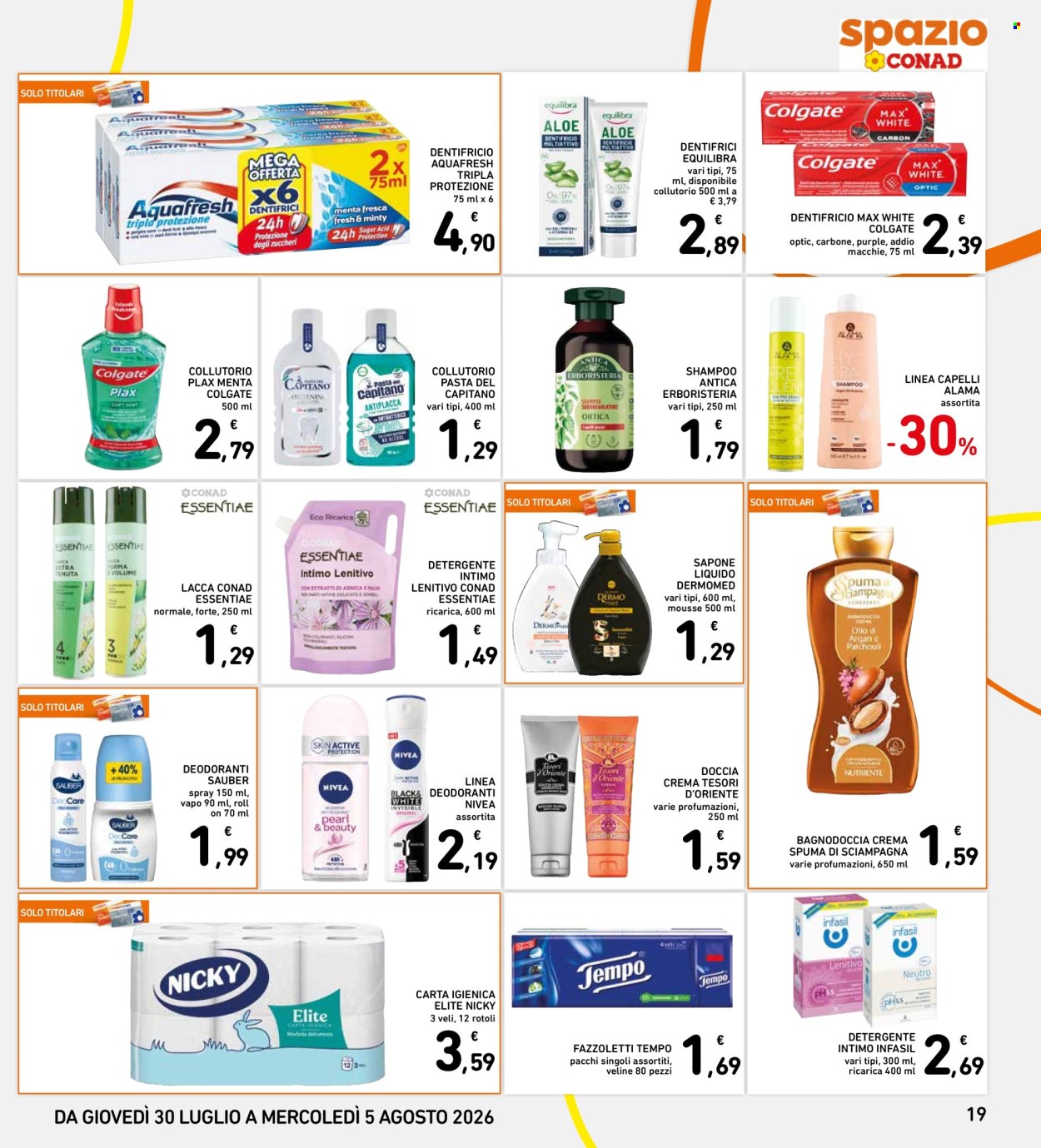 Volantino Spazio Conad - 30/7/2026 - 5/8/2026. Pagina 19