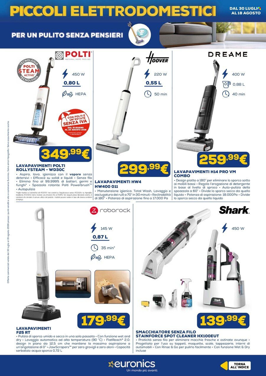 Volantino Euronics - 30/7/2026 - 19/8/2026. Pagina 6