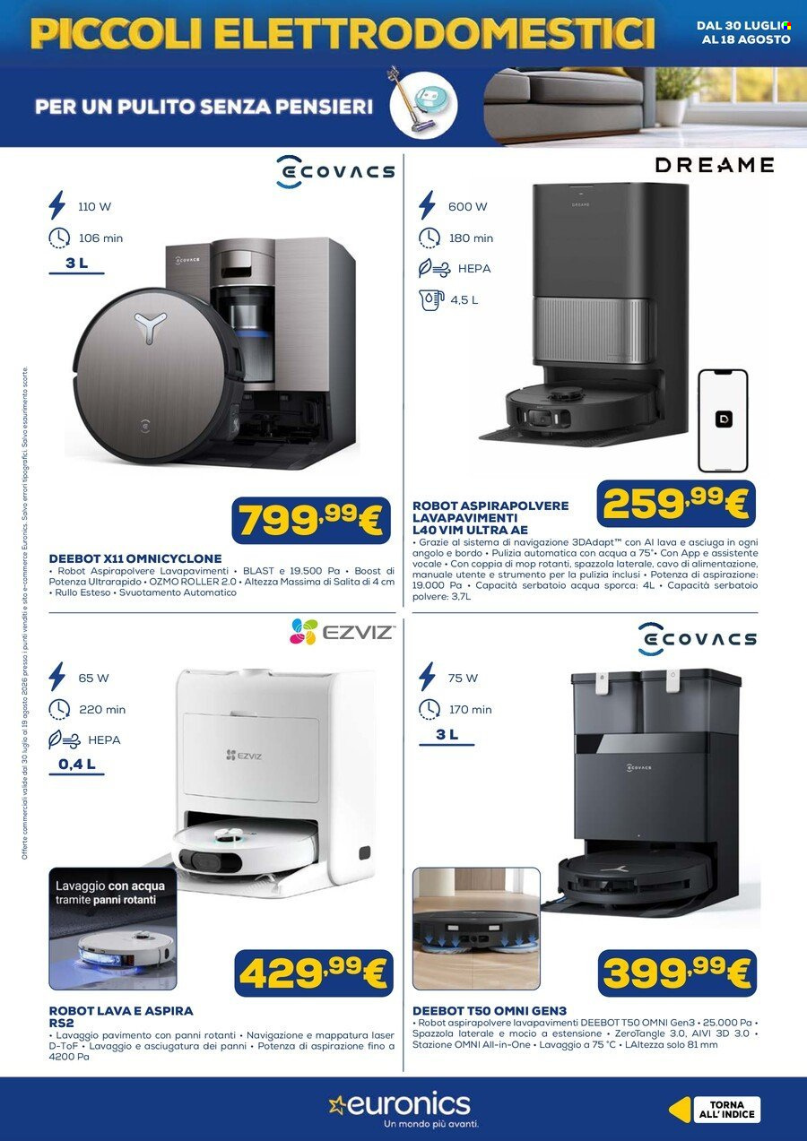 Volantino Euronics - 30/7/2026 - 19/8/2026. Pagina 8