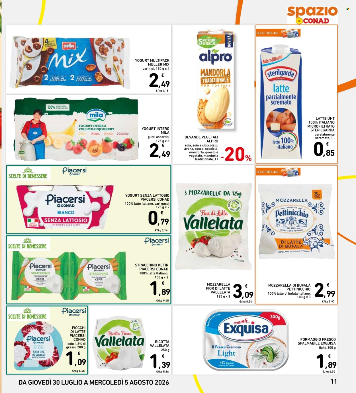 Volantino Spazio Conad - 30/7/2026 - 5/8/2026. Pagina 11