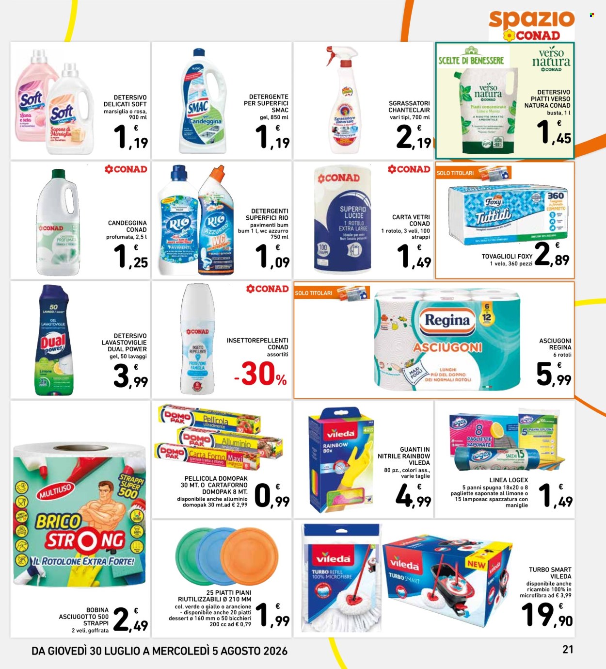 Volantino Spazio Conad - 30/7/2026 - 5/8/2026. Pagina 21