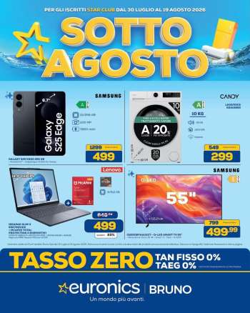 Volantino Euronics - 30/7/2026 - 19/8/2026.