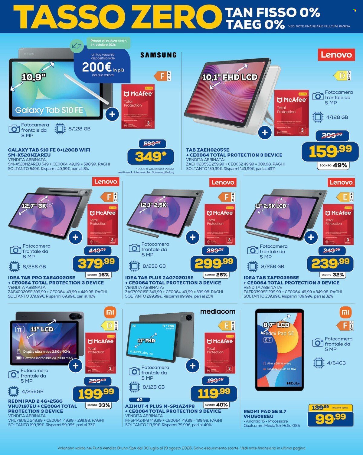 Volantino Euronics - 30/7/2026 - 19/8/2026. Pagina 18