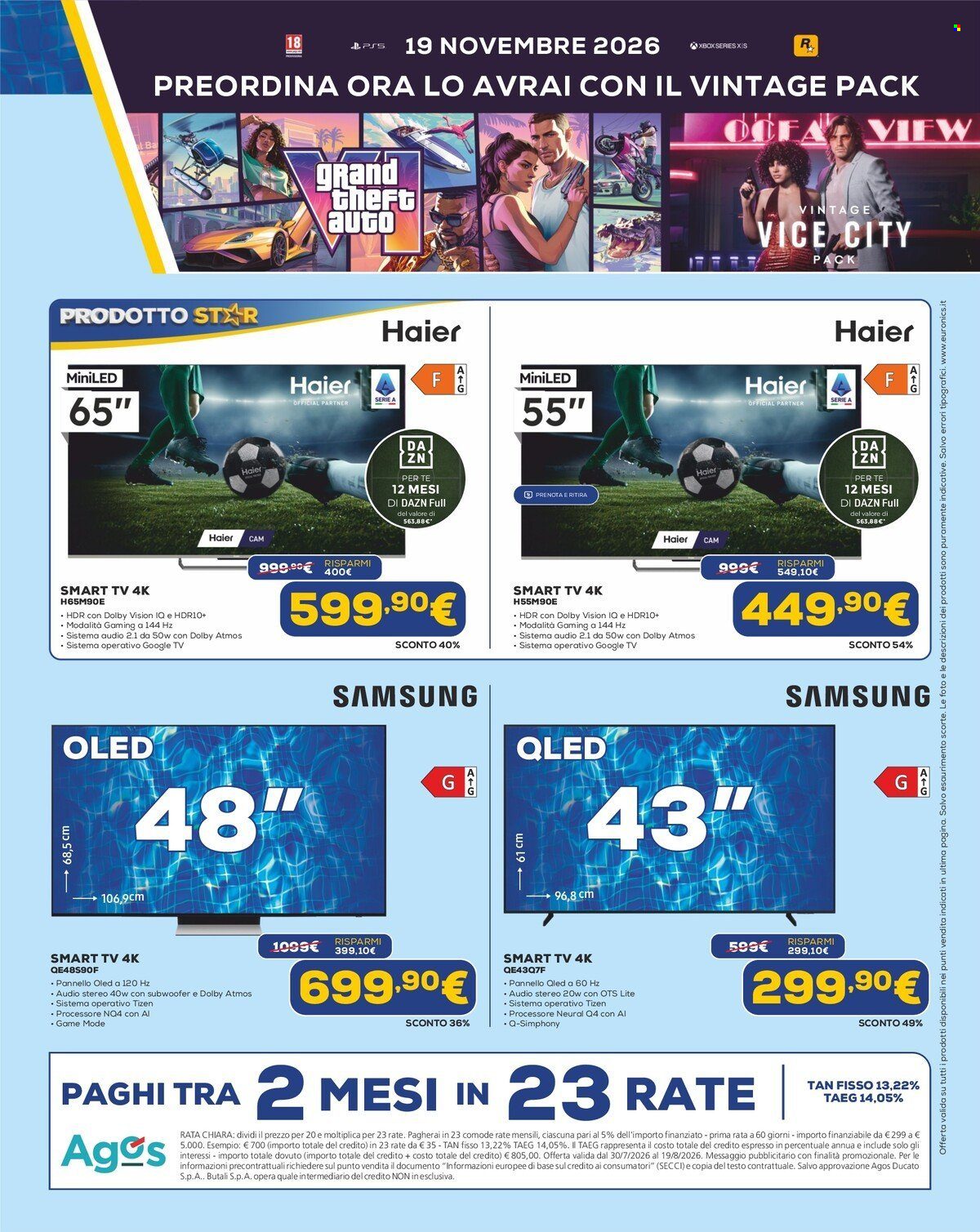 Volantino Euronics - 30/7/2026 - 19/8/2026. Pagina 11