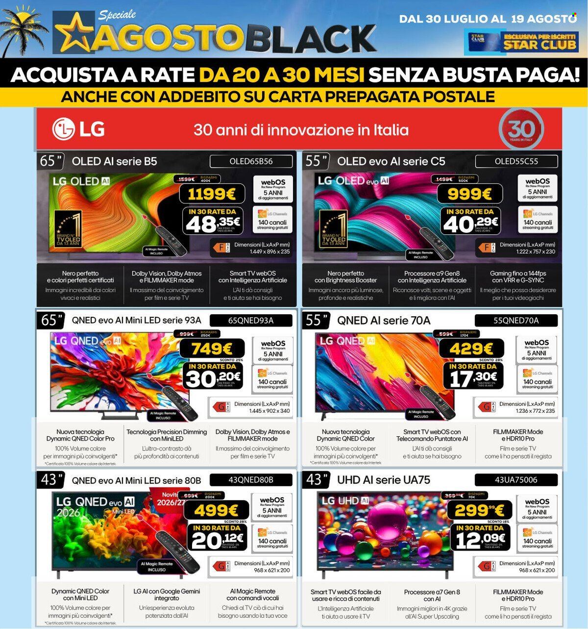 Volantino Euronics - 30/7/2026 - 19/8/2026. Pagina 34