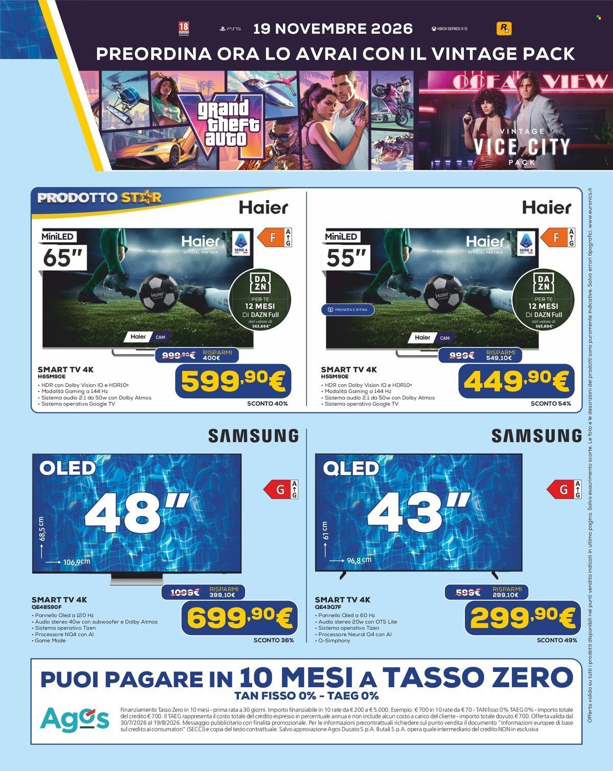Volantino Euronics - 30/7/2026 - 19/8/2026. Pagina 11