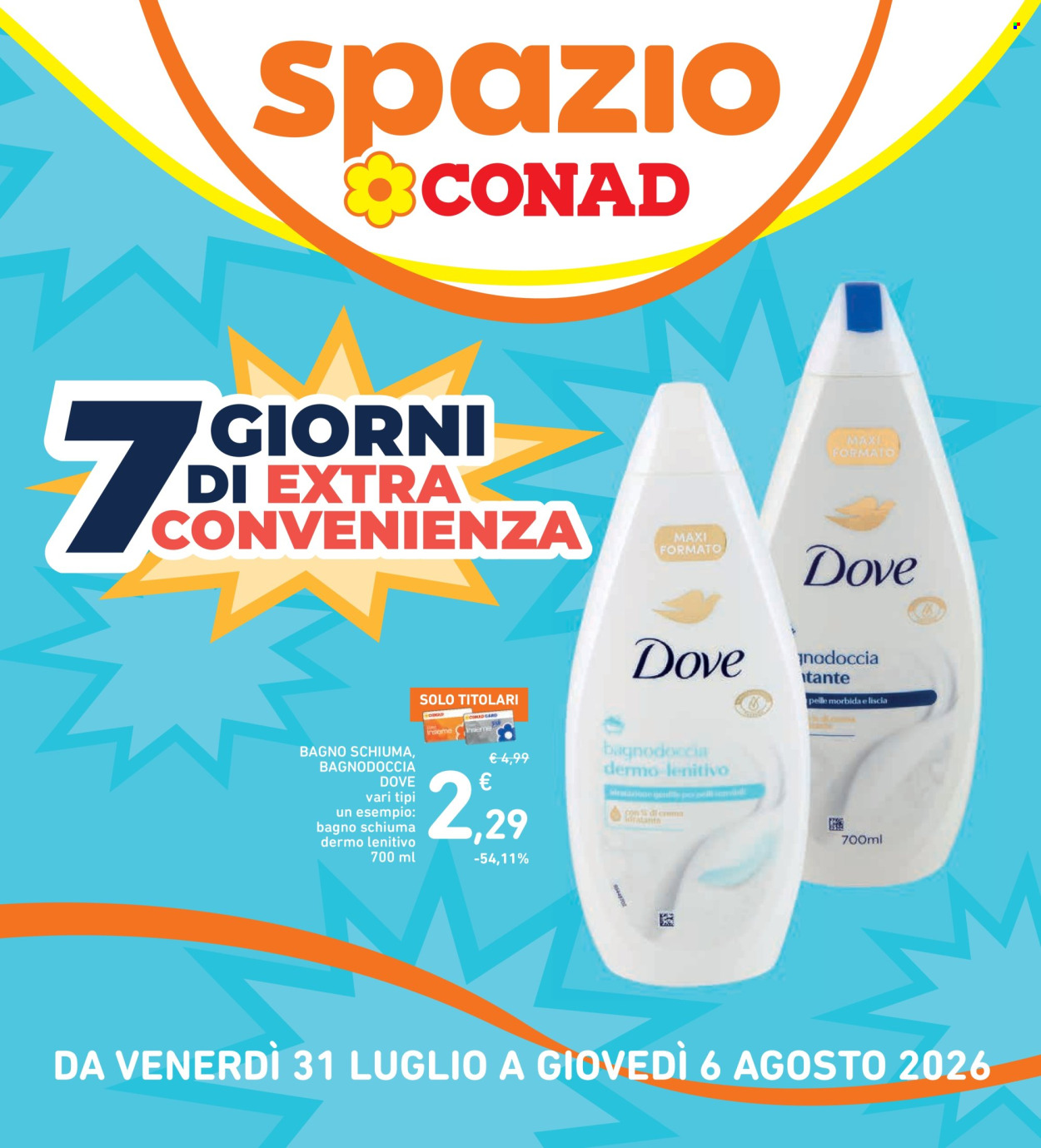 Volantino Spazio Conad - 31/7/2026 - 6/8/2026. Pagina 1