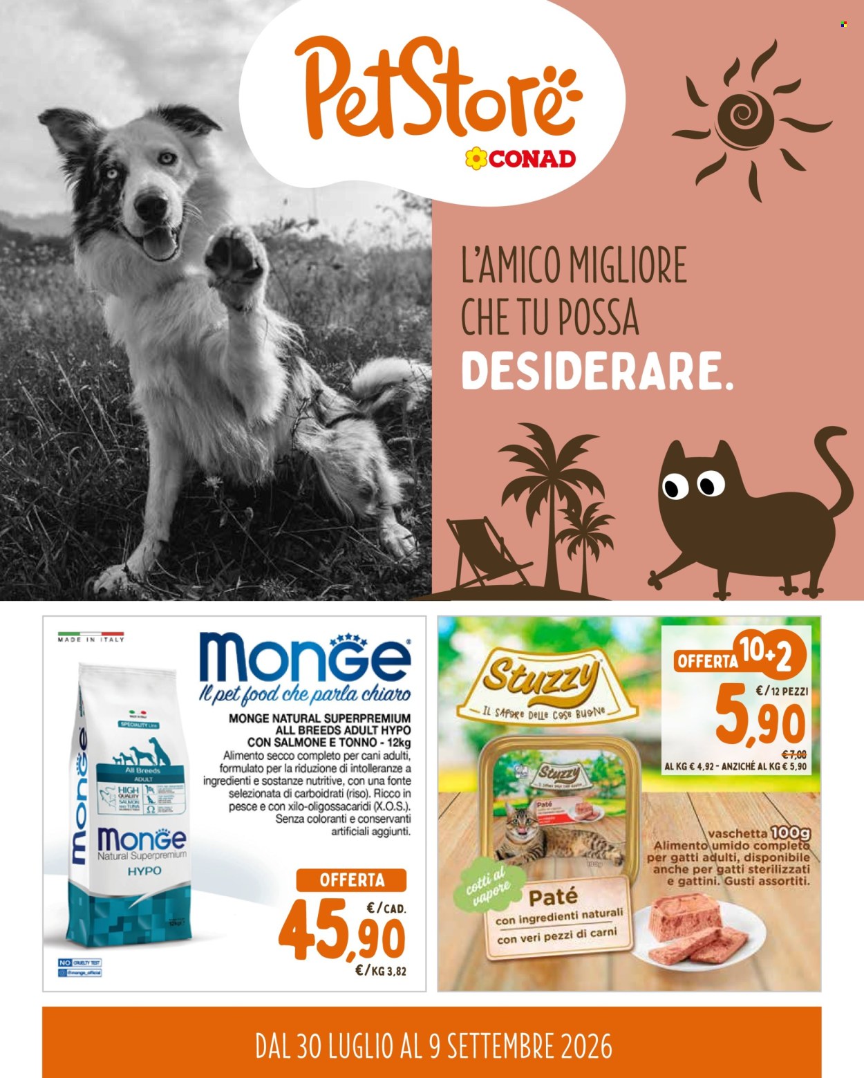 Volantino Pet Store Conad - 30/7/2026 - 9/9/2026. Pagina 1