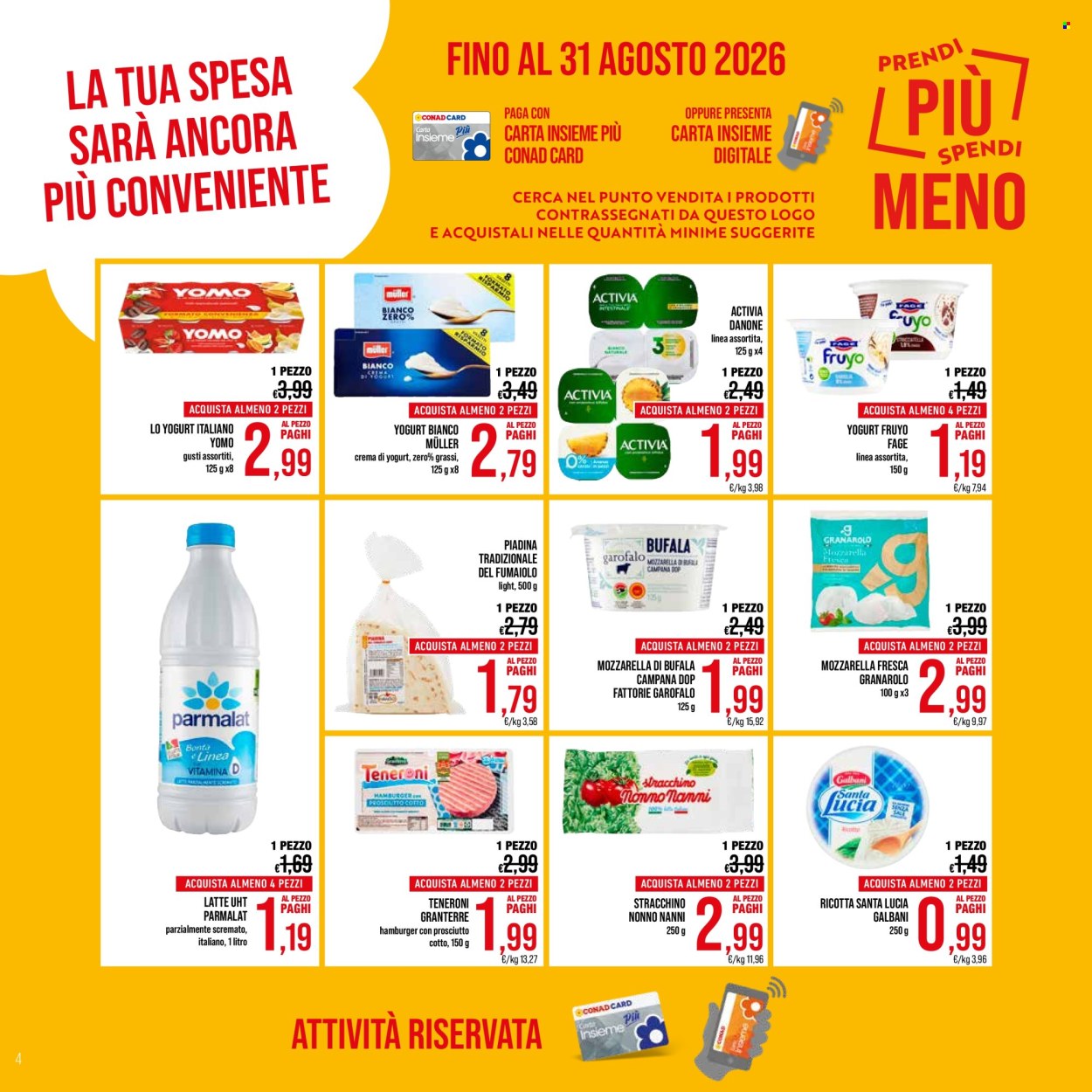 Volantino Spesa Facile Conad - 1/8/2026 - 31/8/2026. Pagina 4