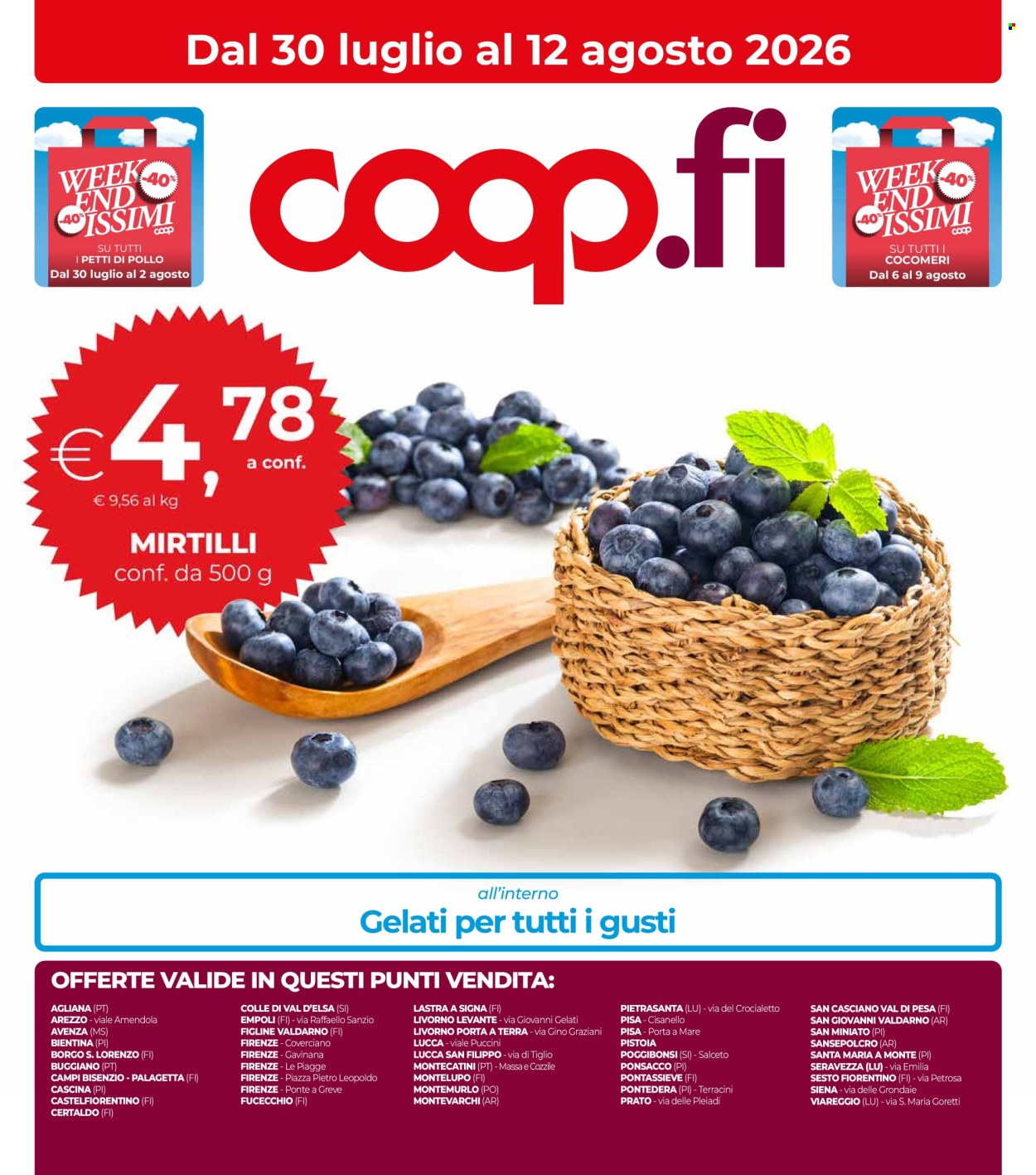 Volantino Coop - 30/7/2026 - 12/8/2026. Pagina 1