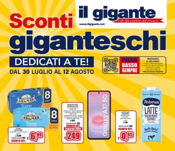 Volantino Il Gigante - 30/7/2026 - 12/8/2026.