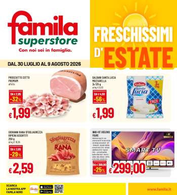 Volantino Famila - 30/7/2026 - 9/8/2026.