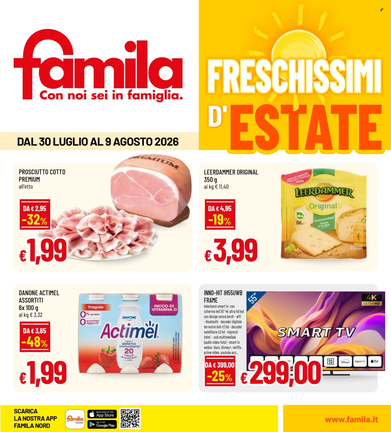 Volantino Famila - 30/7/2026 - 9/8/2026. Pagina 1