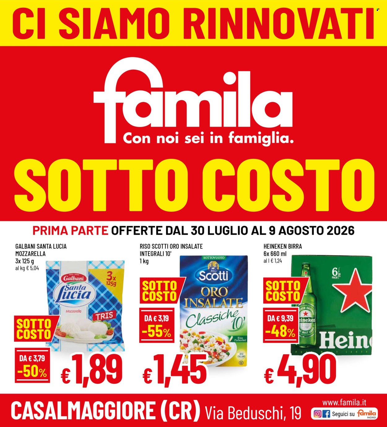 Volantino Famila - 30/7/2026 - 9/8/2026. Pagina 1