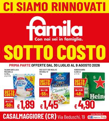 Volantino Famila - 30/7/2026 - 9/8/2026.