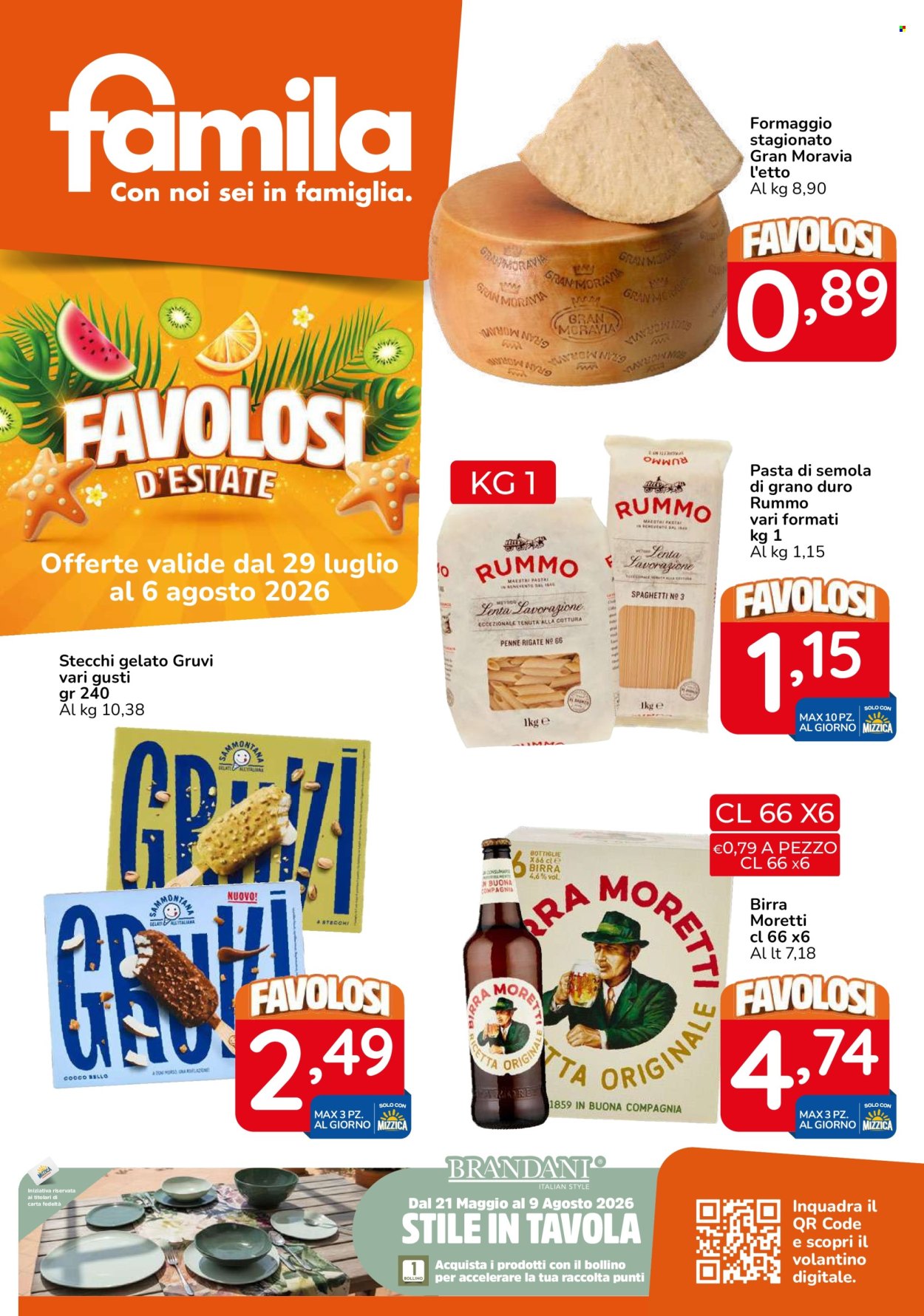 Volantino Famila - 29/7/2026 - 6/8/2026. Pagina 1