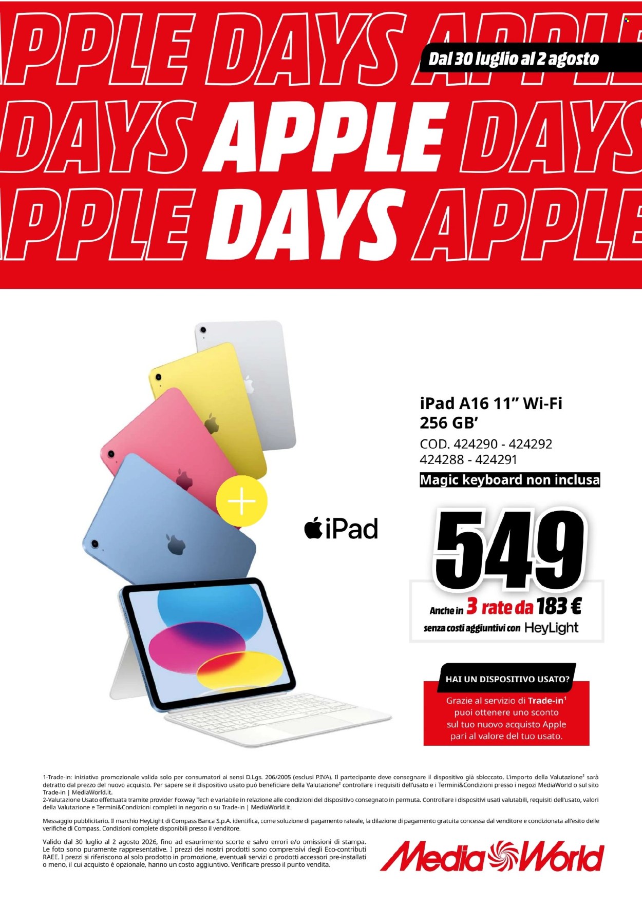 Volantino MediaWorld - 30/7/2026 - 2/8/2026. Pagina 6