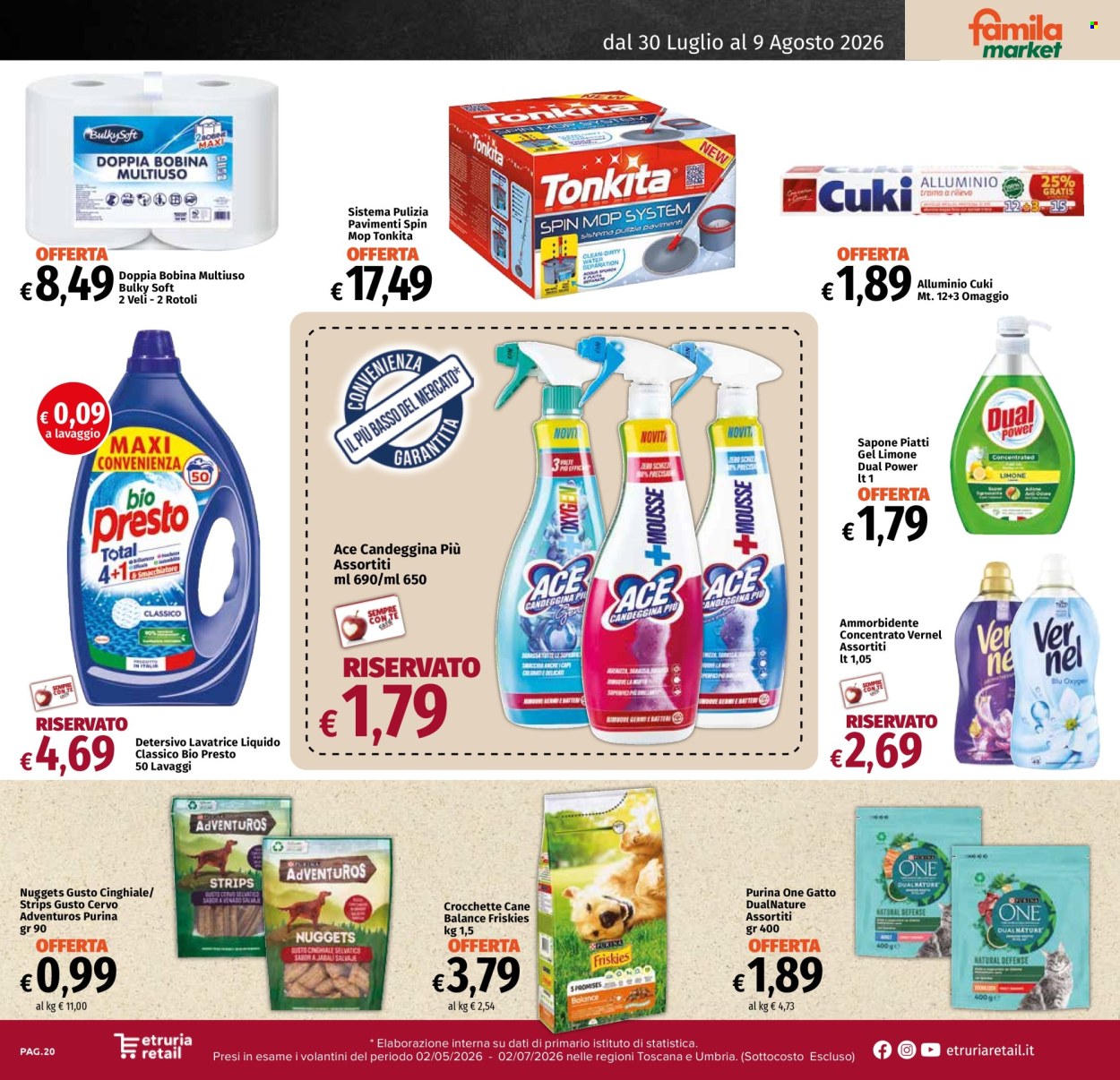 Volantino Famila - 30/7/2026 - 9/8/2026. Pagina 20