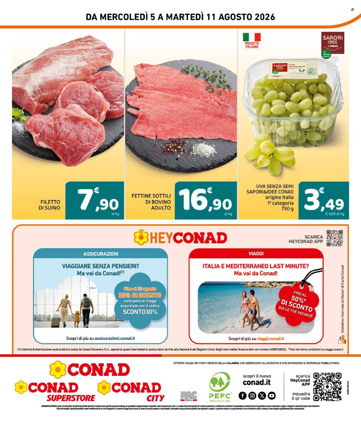 Volantino Conad - 5/8/2026 - 11/8/2026. Pagina 8